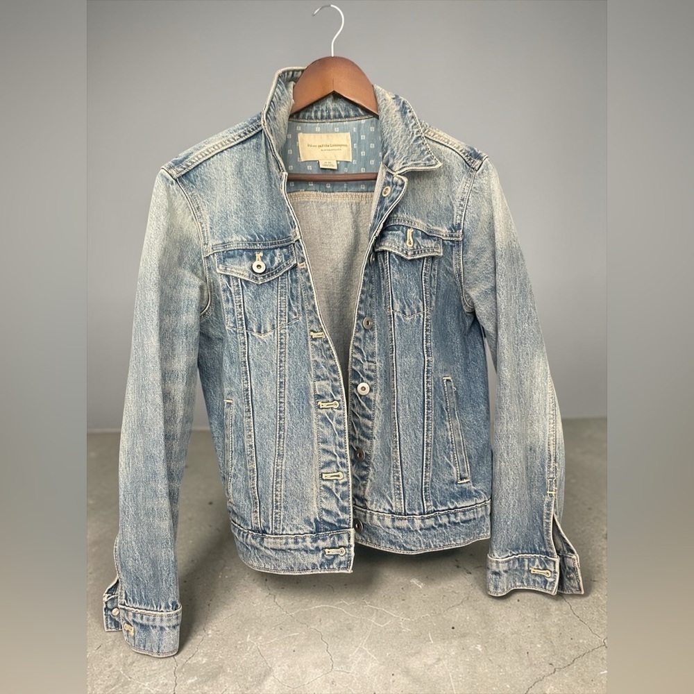 Pilcro Anthropologie Denim Jacket XS Back To School Light Wash - Picture 6 of 6